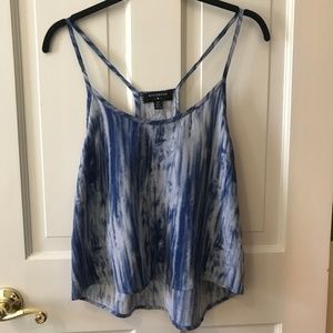 Blue Tie Dye Tank